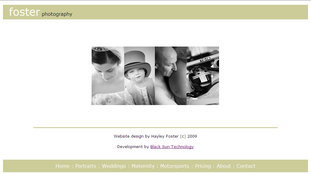 Foster photography website